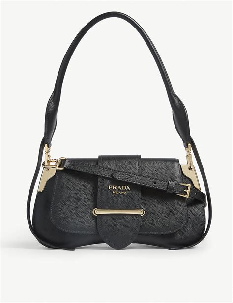 prada saddle bag.